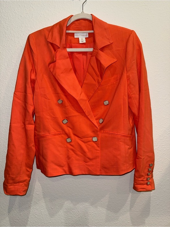 House of Harlow 1960 Jackets & Blazers - House of Harlow 1960 Bright Orange Double-Breasted Blazer